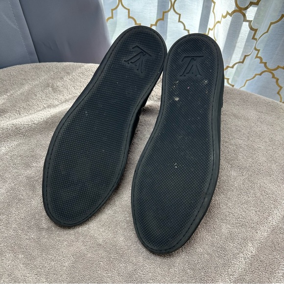 VGUC black Vintage Louis Vuitton men’s sneakers shoe size 8.5 - Picture 5 of 7